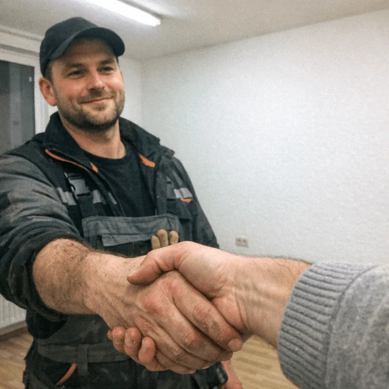 Vertrauensvoller Handschlag nach erfolgreicher Projektabwicklung